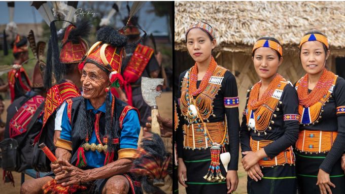 traditional dress of Konyak tribe of Nagaland