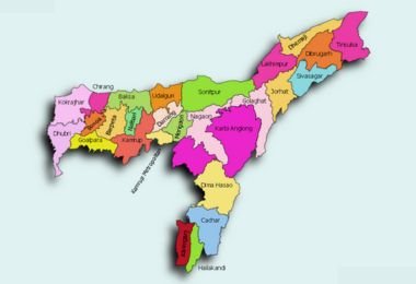 Map of Assam - North East India