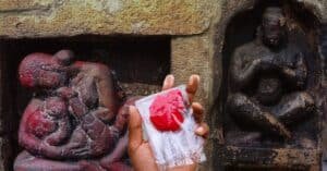 Kamakhya Devi Red Cloth